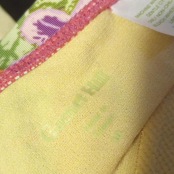 Garrett Hill One Piece Swimwear Underwire Bra Floral Off Shoulder Flower Tropic - Picture 16 of 16